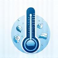 Icon representing end-to-end cold chain logistics