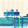 Illustration representing seafood supply chain management